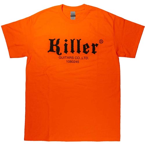 killer guitars t-shirt safety orange image