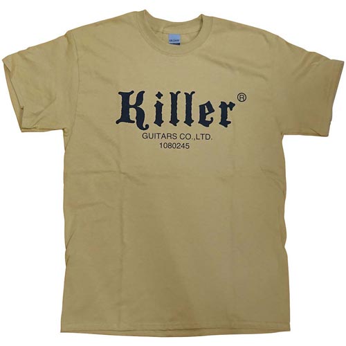 killer guitars t-shirt tan image