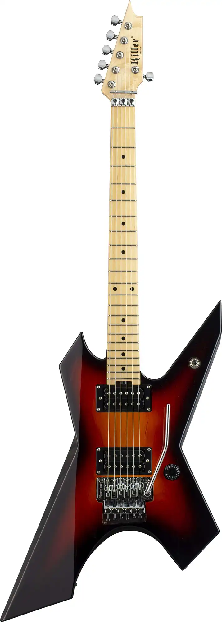 killer guitars kg-exploder se 3 tone sunburst front