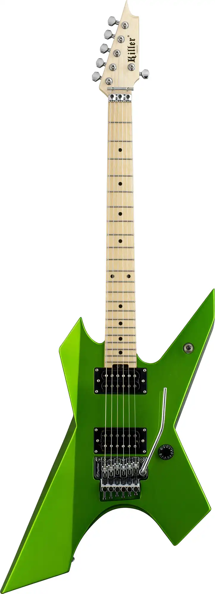killer guitars kg-exploder metallic viper green front