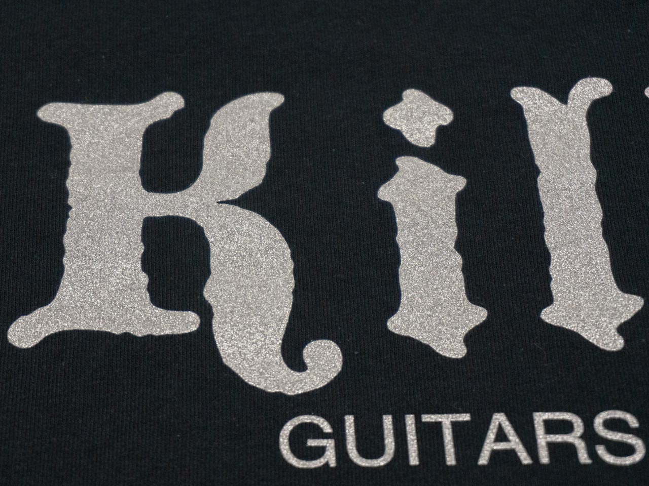 killer guitars t-shirt long sleeve silver logo image