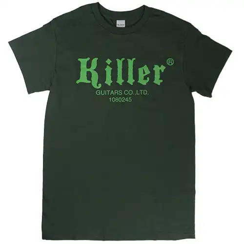 killer guitars t-shirt forest green logo