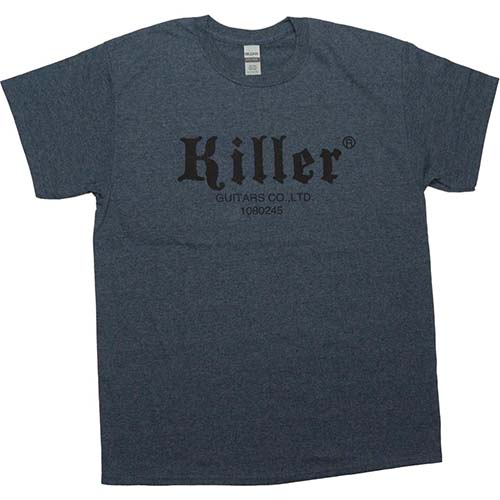 killer guitars t-shirt heather navy