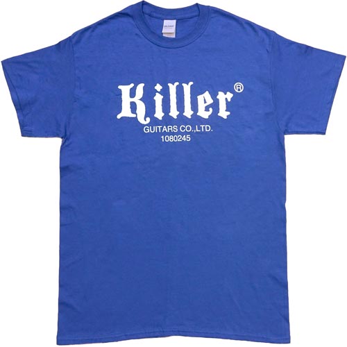 killer guitars t-shirt royal blue