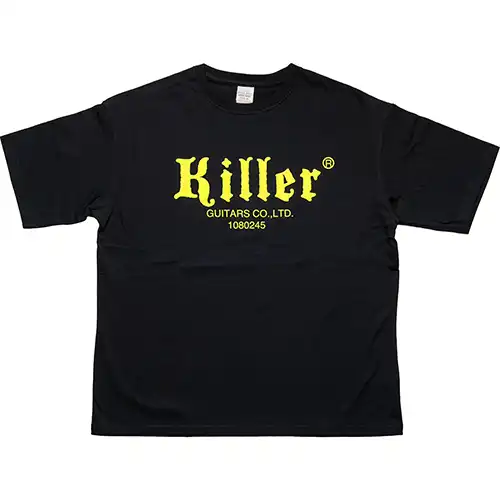 killer guitars t-shirt long sleeve light pink silver logo