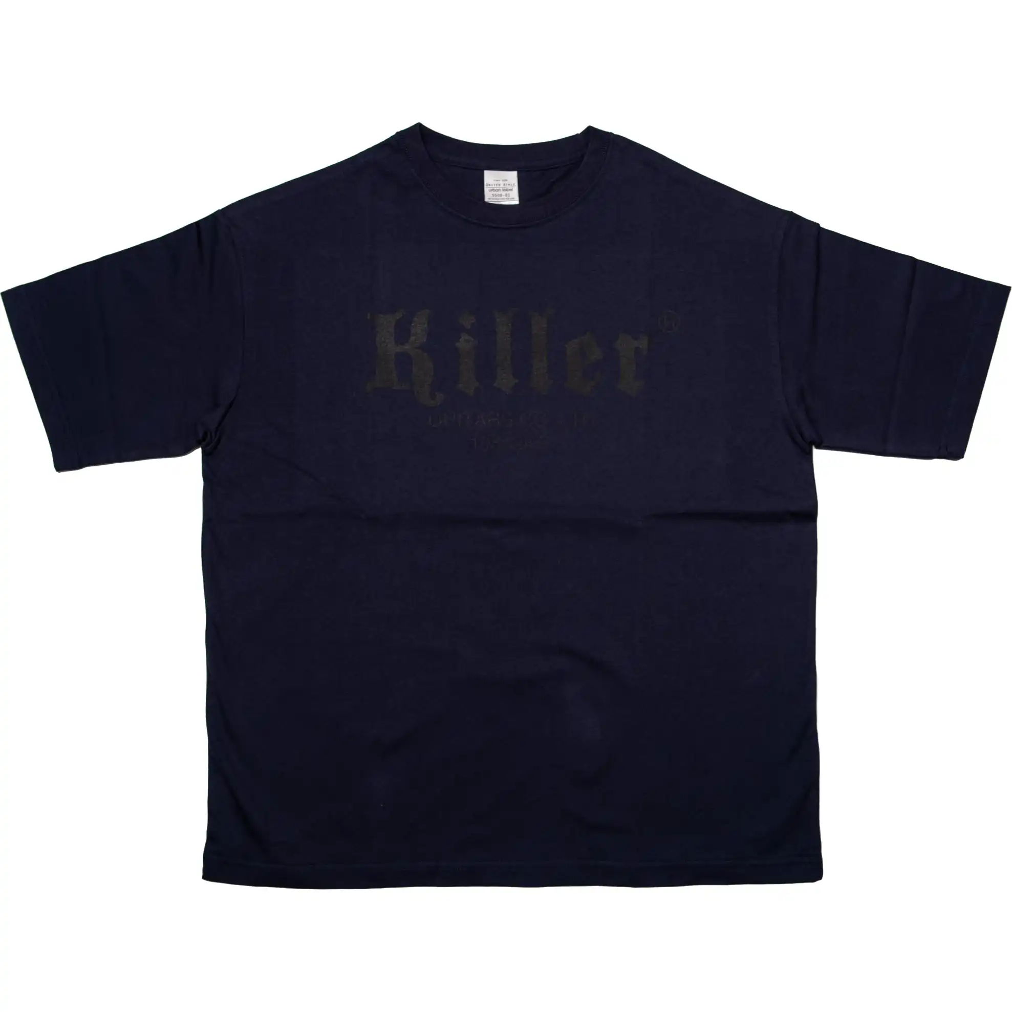 killer guitars t-shirt black logo:fluorescent yellow