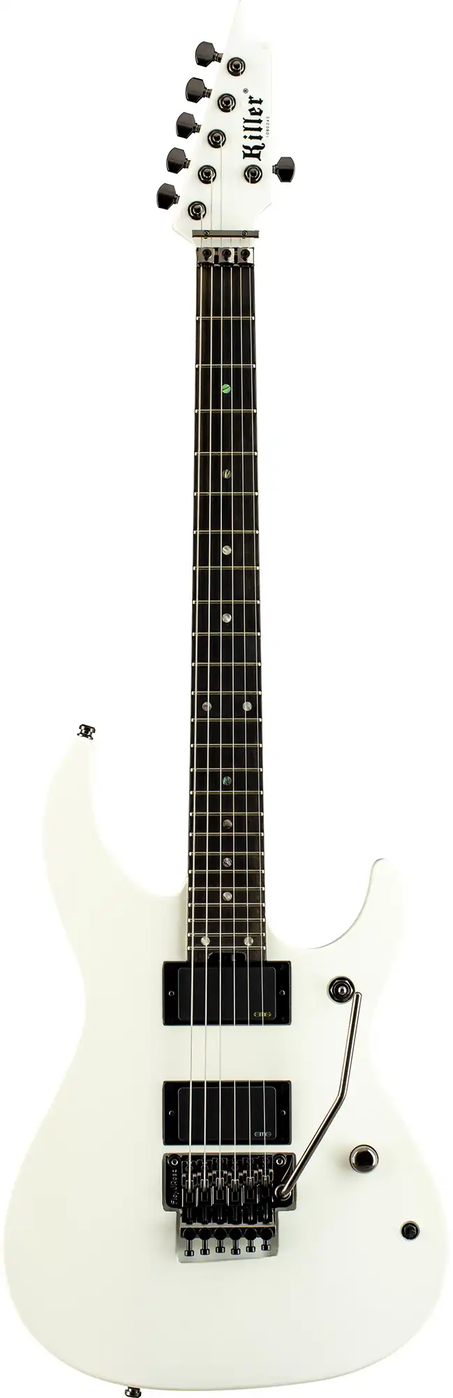 killer guitars kg-fascist vice ii bib white satin