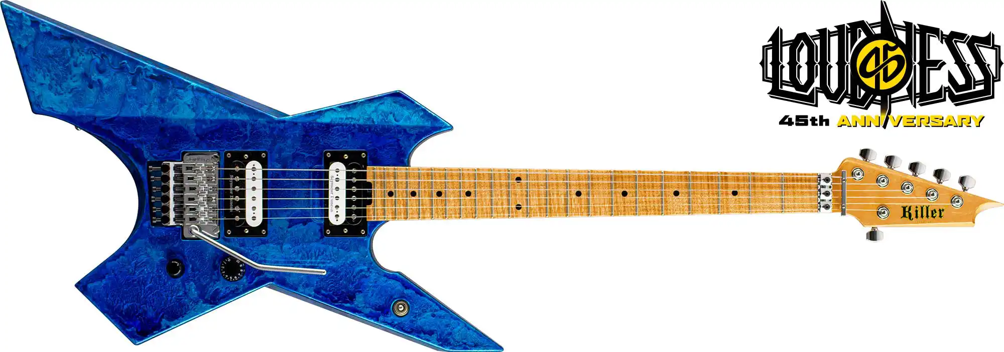 killer guitars KG-prime akira takasaki signature 2026 loudness 45th anniversaty limited Liquid metal ultramarine
